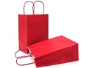 KRAFT PEPR BAG 16x22x8 ASST COLOR