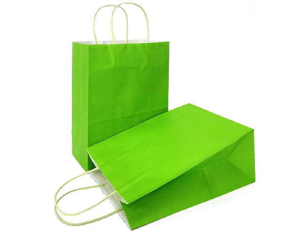 KRAFT PEPR BAG 16x22x8 ASST COLOR