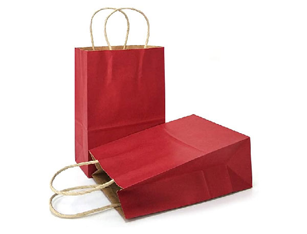KRAFT PEPR BAG 16x22x8 ASST COLOR