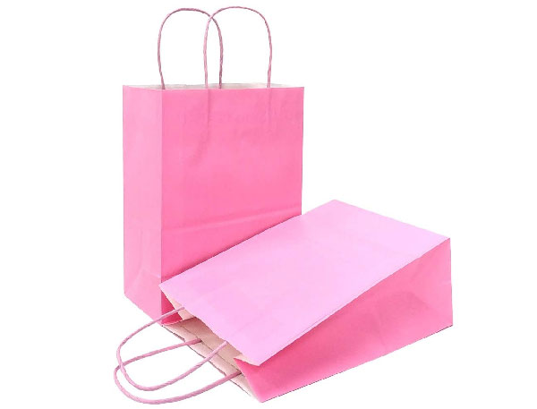 KRAFT PEPR BAG 16x22x8 ASST COLOR