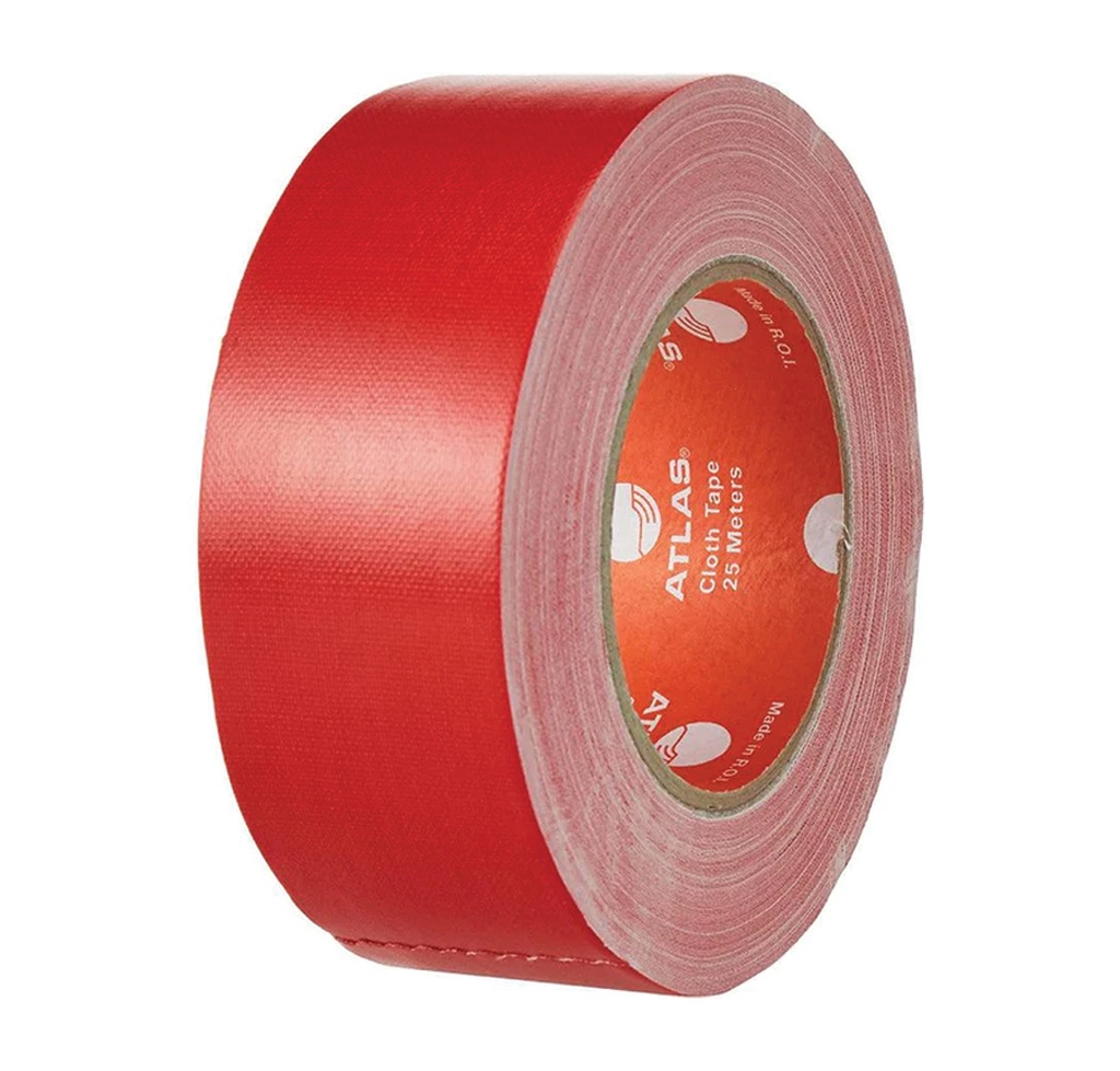 CLOTH TAPE 2INCHx25MTR RED AS-BTC2025-RD