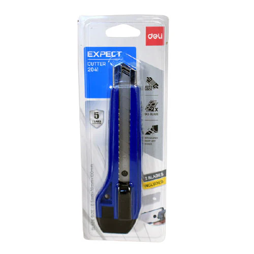 DELI EXPECT CUTTER AUTO LOCK 2041