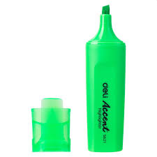 DELI ACCENT HIGHLIGHTER CHISEL TIP 1-5MM S621-GREEN