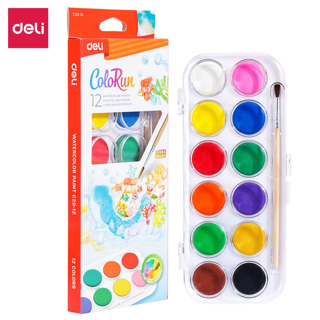 DELI KID'S WATER COLOR 12COLOR C20-12