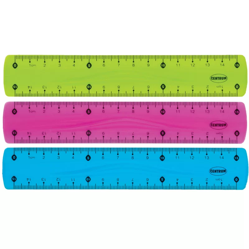 FLEXIBLE RULER ASST COLOR 15CM BAG= 48PCS BC-0015
