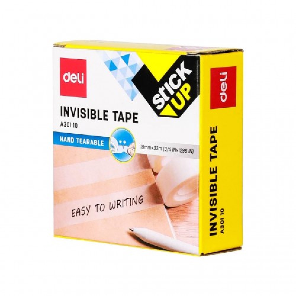 DELI STICK UP INVISIBLE TAPE 18mmx33mm A30110