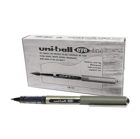 UNI BALL EYE FINE ROLLER PEN BLACK MI-UB157-BK