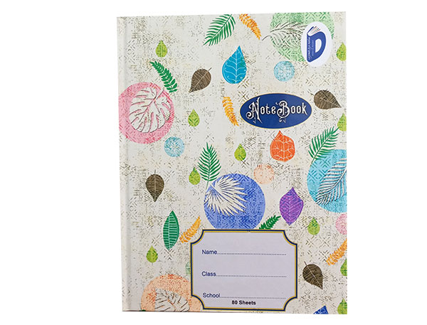HARD COVER ENGLISH NOTEBOOK 80SHT B-80