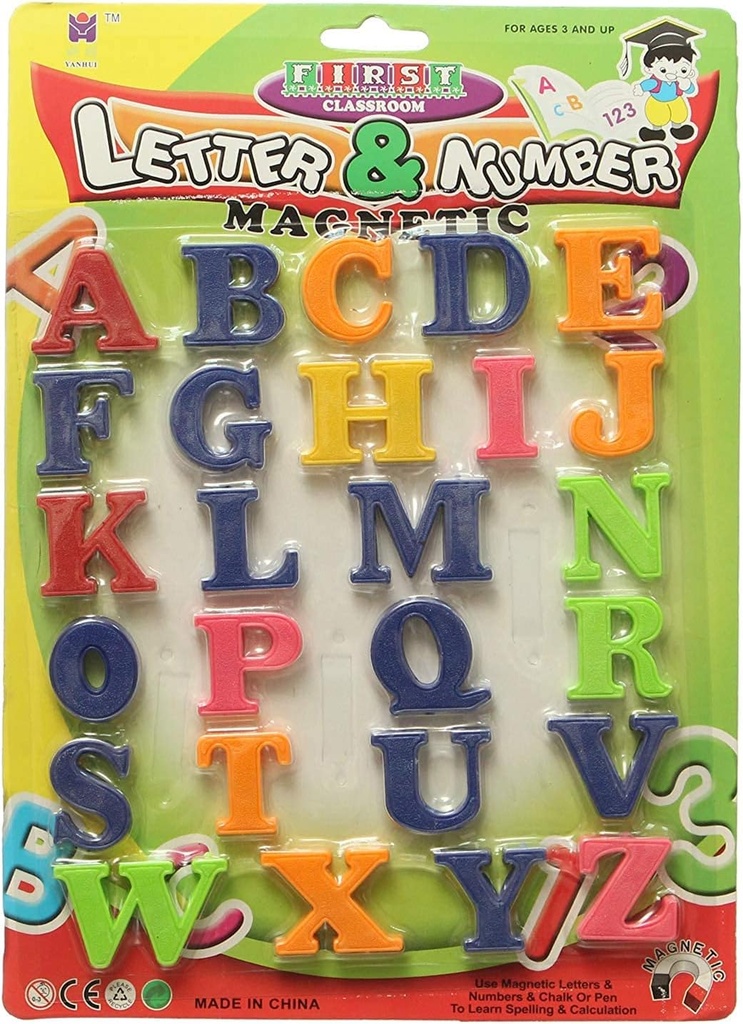 ENGLISH LETTERS PLASTIC WITH MAGNET S261-03