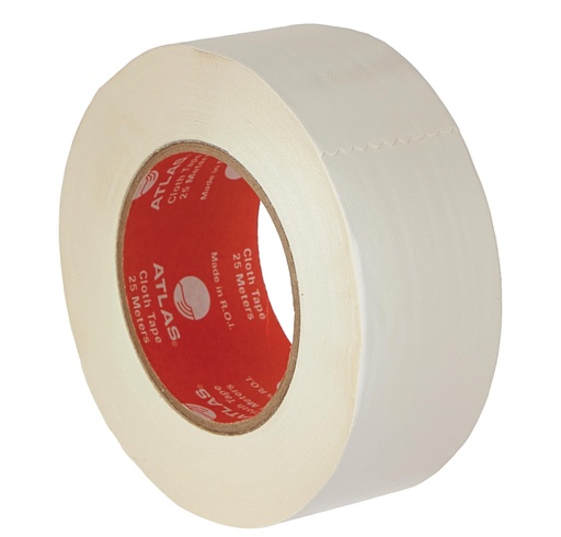 CLOTH TAPE 2INCHx25MTR WHITE AS-BTC2025-WE