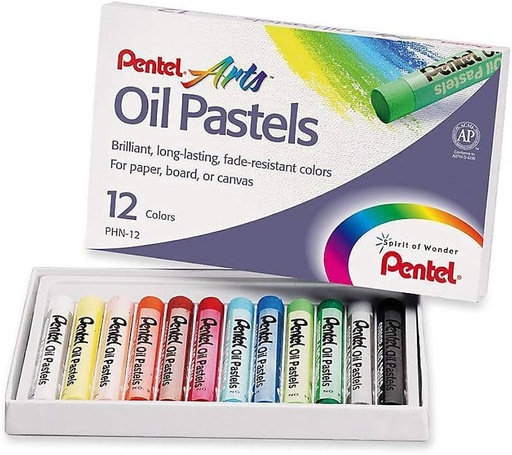 [Color & Clay] PENTEL OIL PASTEL CRAYONES SET 12COL PE-PHN-12AM