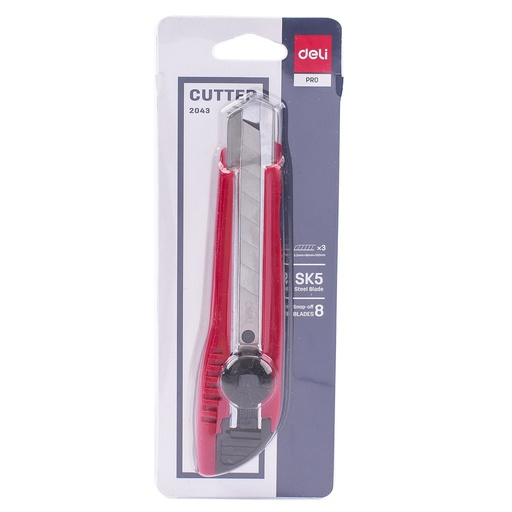 [Craft] DELI PRO CUTTER SK5 STEEL BLADE SNAP OFF 8 BLADE'S 0.5x18x100MM 2043