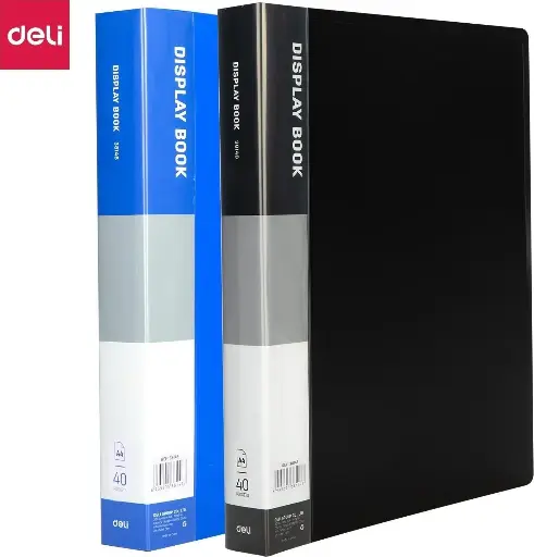 [File] DELI DISPLAY BOOK ASST COLOR A4 / 40POCKET 38147