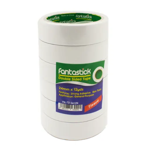 [Glue] FANTASTIC DOUBLE SIDED TAPE 24MMx12YDS PKT= 6 FK-TD-2412N