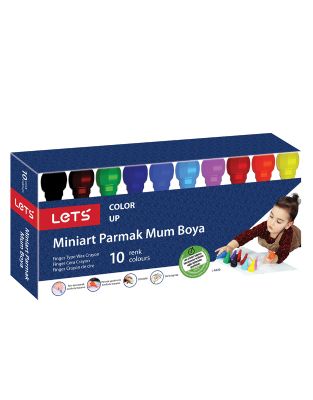 FINGER WAX CRAYONS 10COLOR L-6530