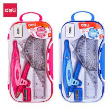 [Pen] DELI PLASTIC GEOMETRY SET BLUE G30204