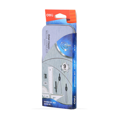 DELI METAL GEOMETRY SET 9PCS G30695