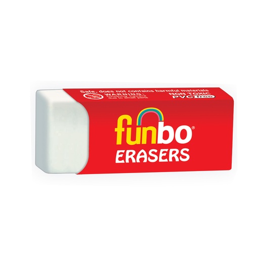 FUNBO SMALL ERASER POLY BAG 40PCS FO-ER-017S