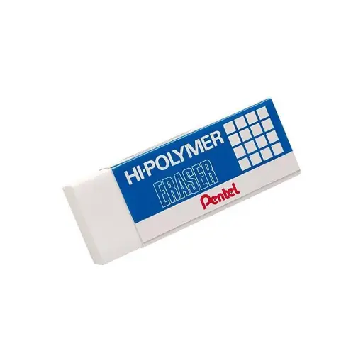 PENTEL HI-POLYMER ERASER BOX= 60PCS PE-ZEH-03