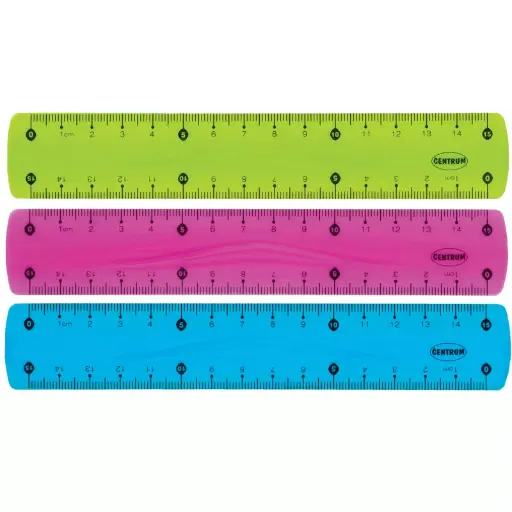 FLEXIBLE RULER ASST COLOR 15CM BAG= 48PCS BC-0015