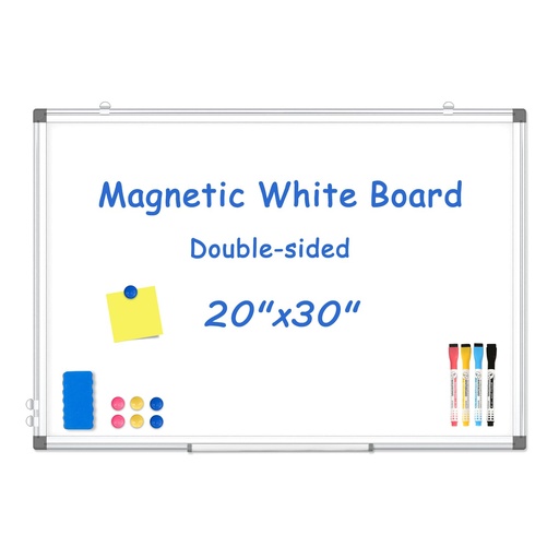 [White Board] MAGNATIC WHITE BOARD ALUMINUM FRAME 20x30CM
