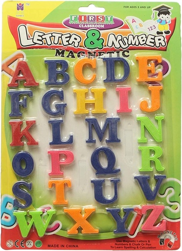 ENGLISH LETTERS PLASTIC WITH MAGNET S261-03